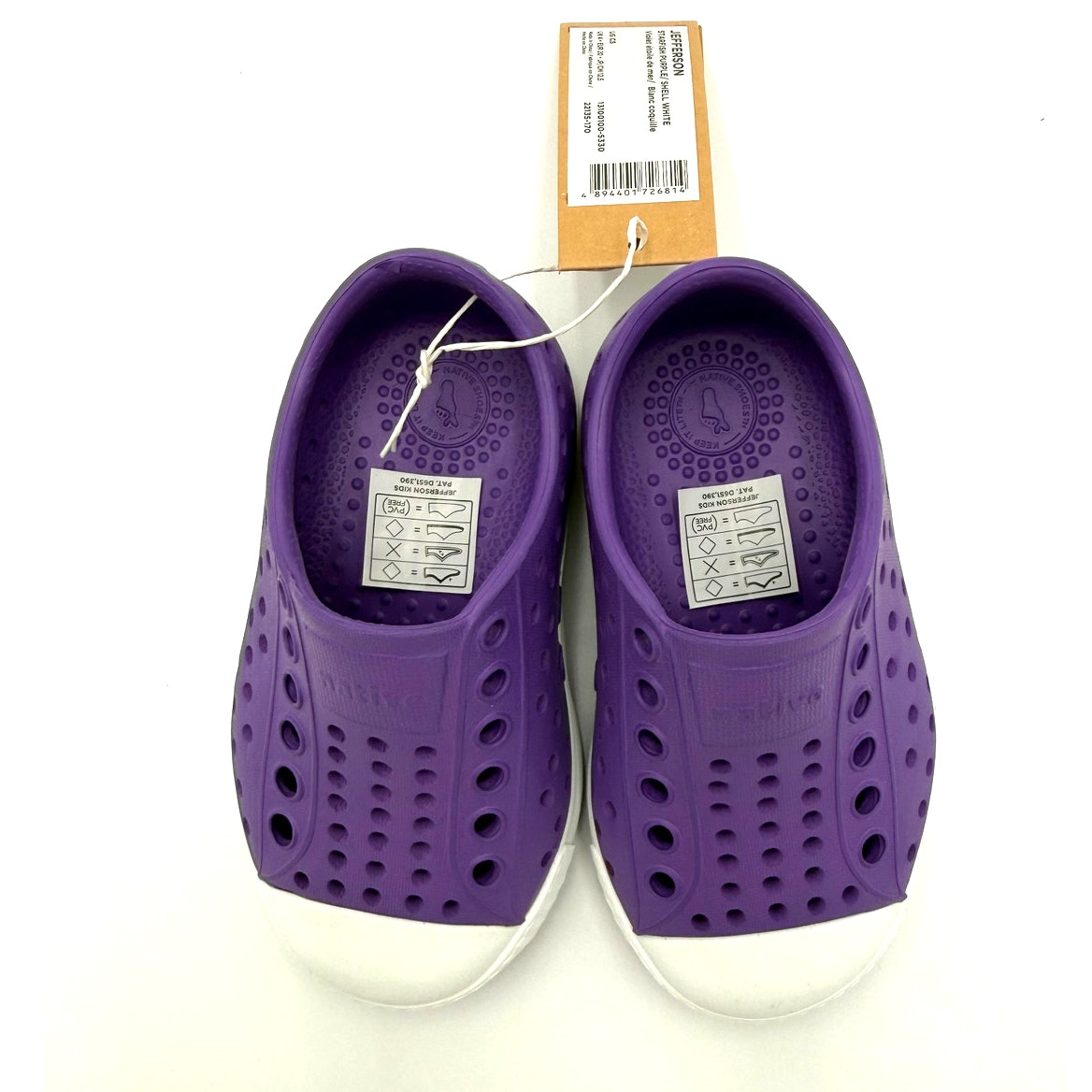 New! Native Jefferson Child Shoes - Starfish Purple - C5 (Toddler 5) — image 4 of 6